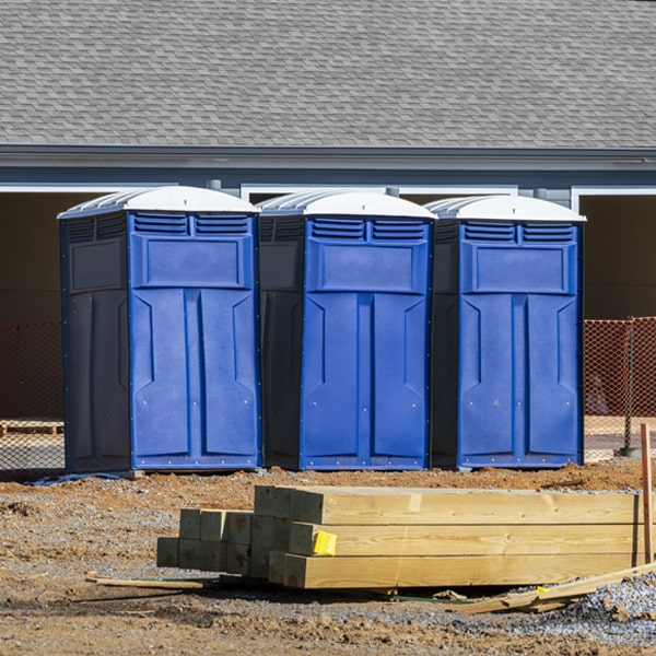 what is the expected delivery and pickup timeframe for the porta potties in Palmyra